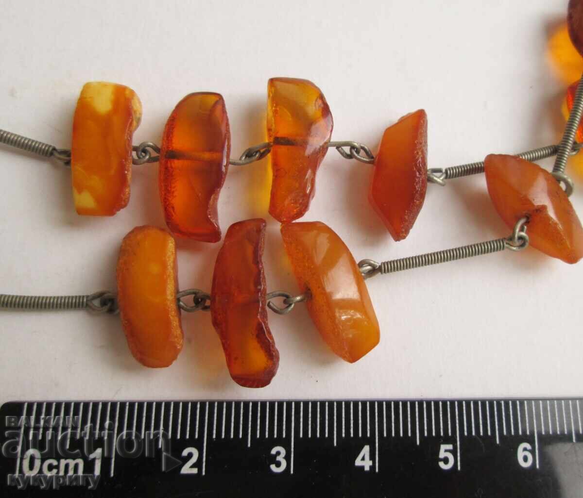 Licitație Colier vechi din chihlimbar natural, URSS