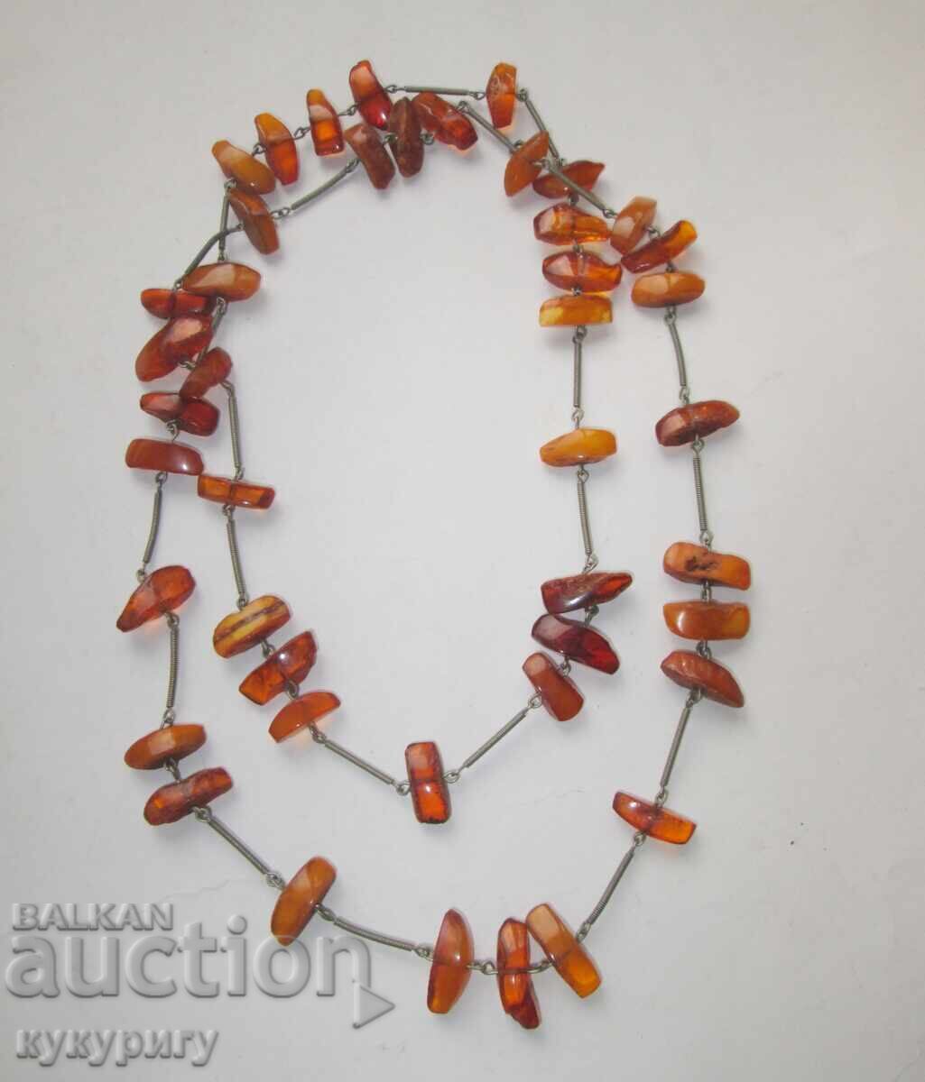 Colier vechi din chihlimbar natural, URSS