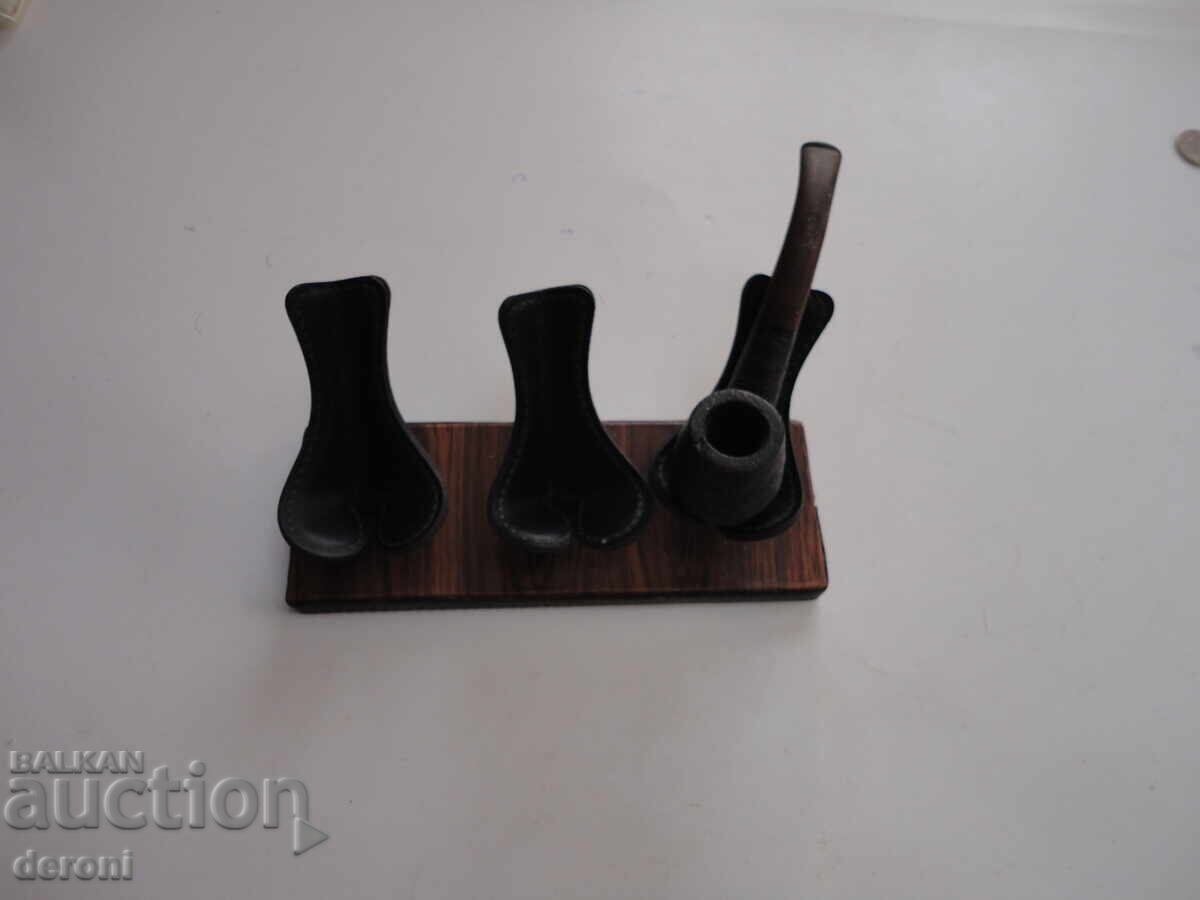 Licitație Suport de pipă din piele germană incredibil