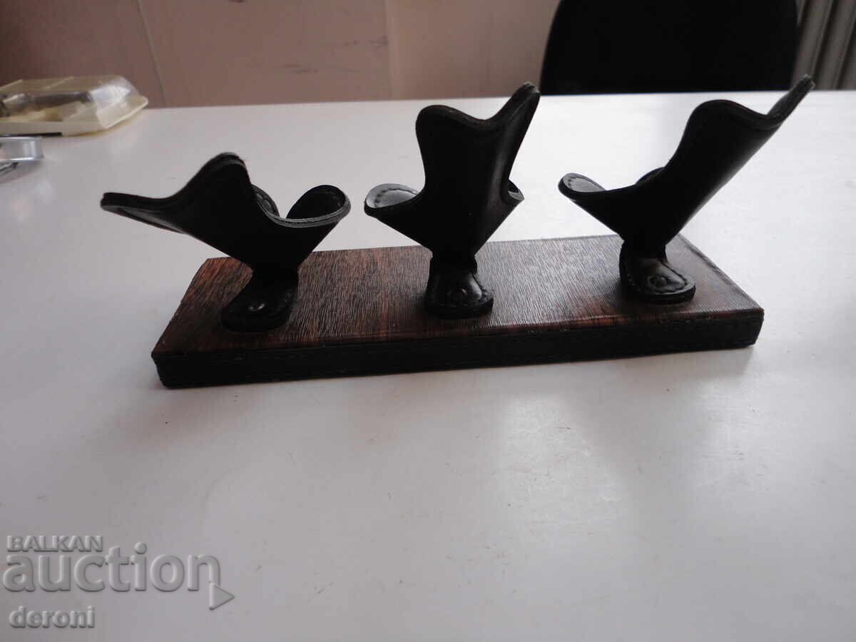 Suport de pipă din piele germană incredibil - 5