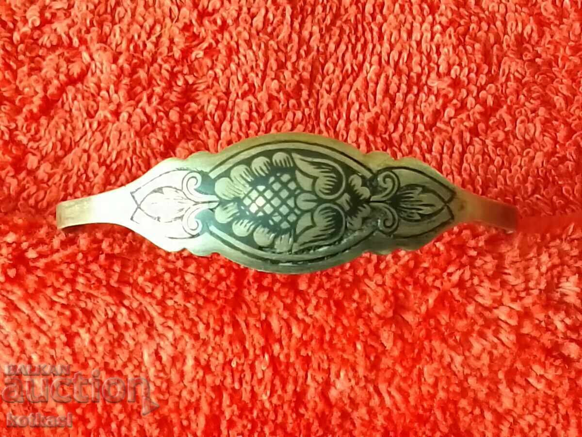 Brățară argint veche niello proba 925 marcată URSS cu preț 125.50 BGN | € 64.17