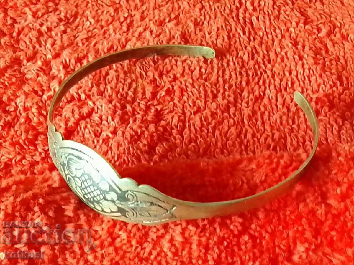 Brățară argint veche niello proba 925 marcată URSS - 7