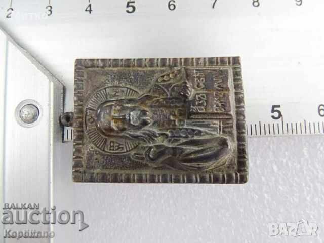 Livrarea Mica icoană veche de bronz a lui Iisus Hristos - Pantocrator
