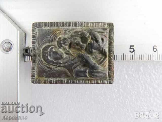 Delivery of Small old bronze icon of the Holy Mother of God