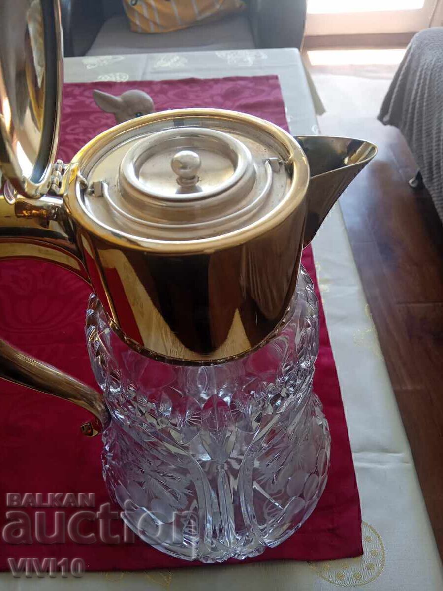 Старинна кана,кристал, бронз с цена € 70.00 | 136.91 лв.