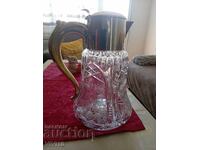 Cană veche, cristal, bronz