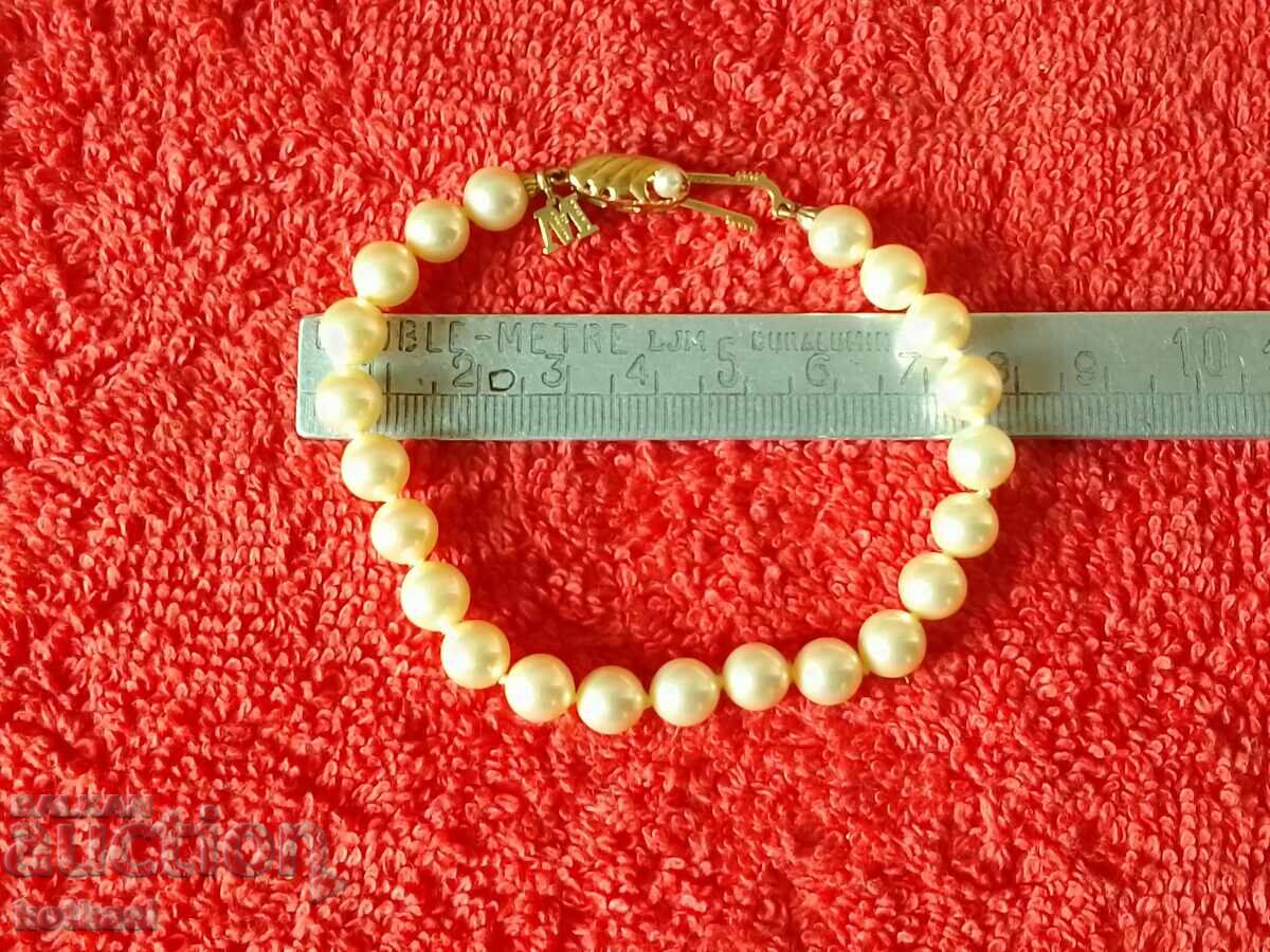 Livrarea Brățară veche de argint cu perle