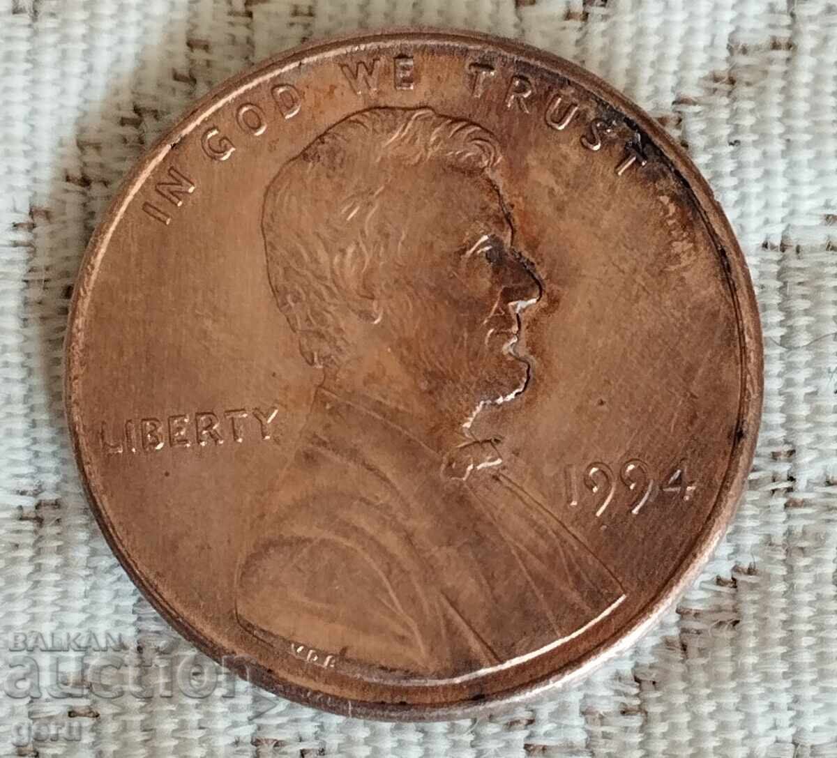 1 σεντ ΗΠΑ 1994 jr4 1 σεντ ΗΠΑ 1994 jr4