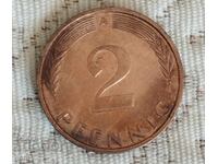 2 πέννι Γερμανίας 1991 jr4