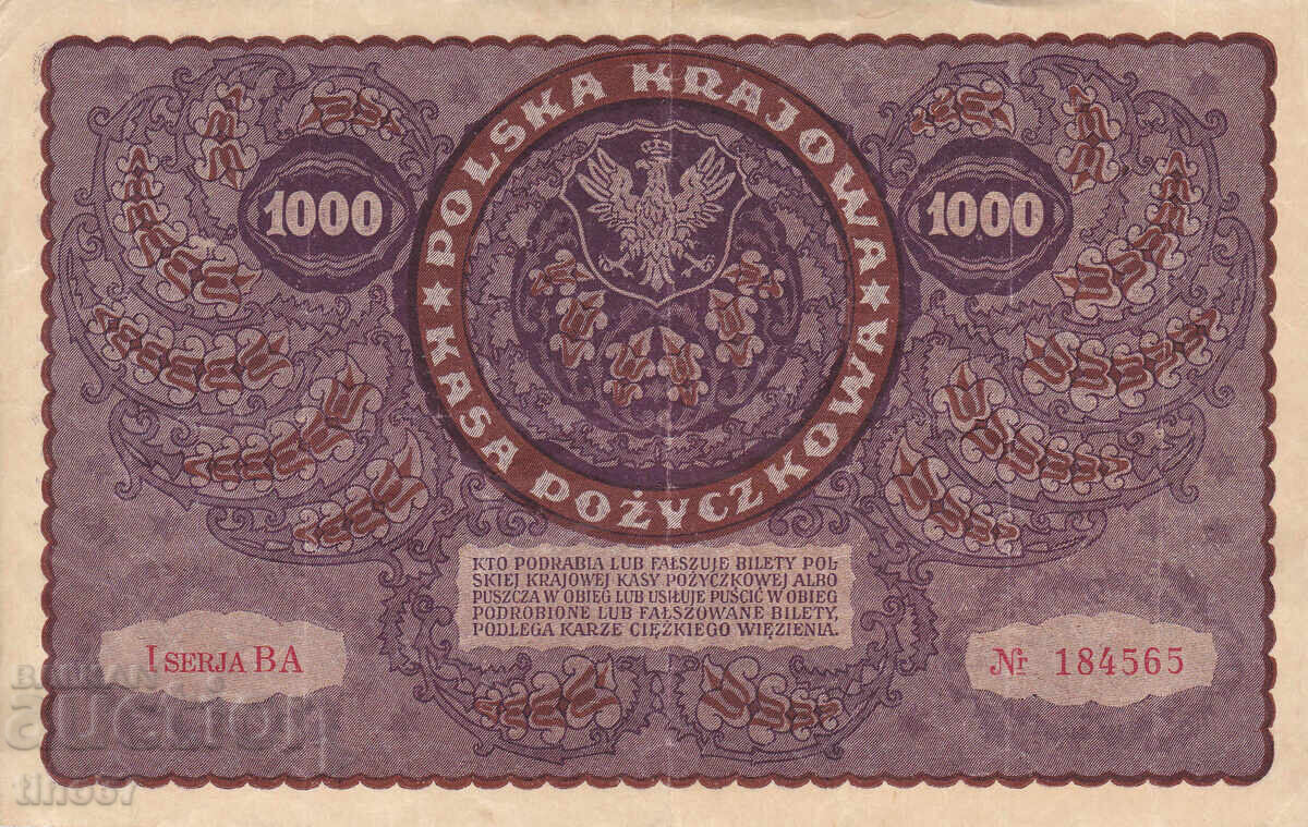 Licitație tino37- POLONIA - 1000 TIMBRIE - 1919 - VF