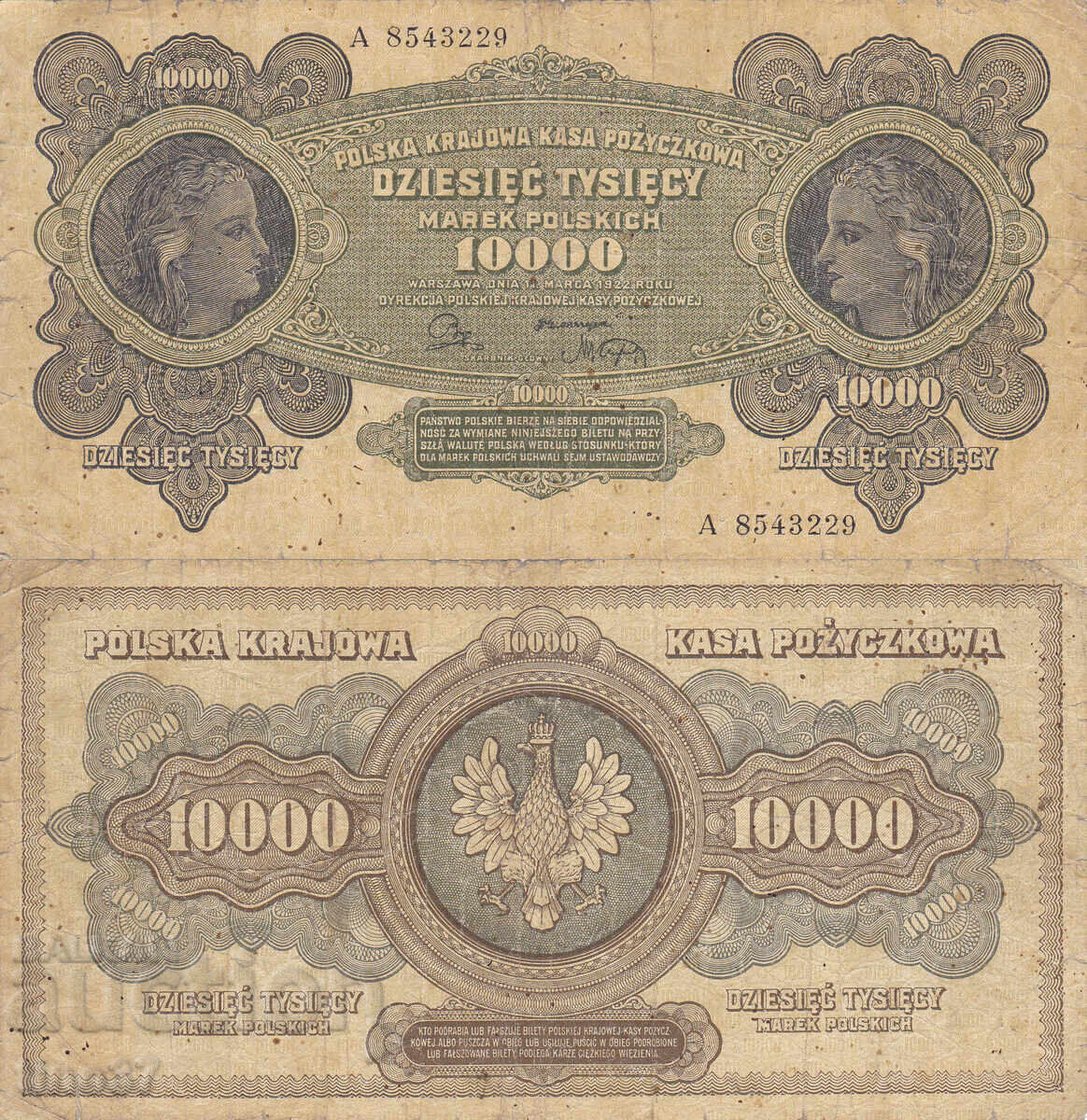 tino37 - POLONIA - 10000 MARCI - 1922