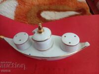 Старинни солници,сет порцелан Монако