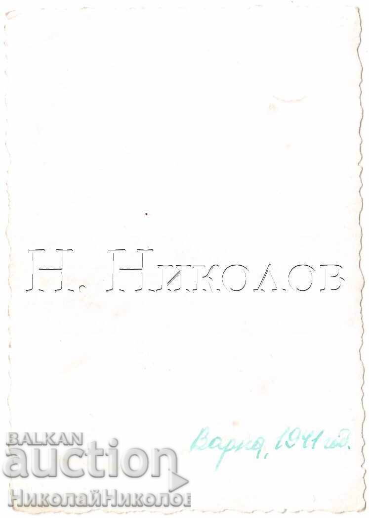 1941 SMALL OLD PHOTO VARNA TWO YOUNG MEN ON THE BEACH D793 with price 2.50 BGN | € 1.28