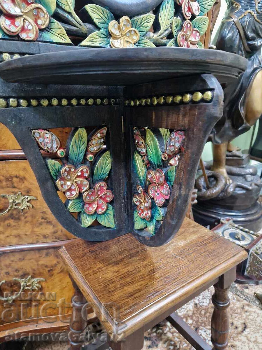 Oglindă antică englezească din lemn, unică - 7 Oglindă antică englezească din lemn, unică - 7