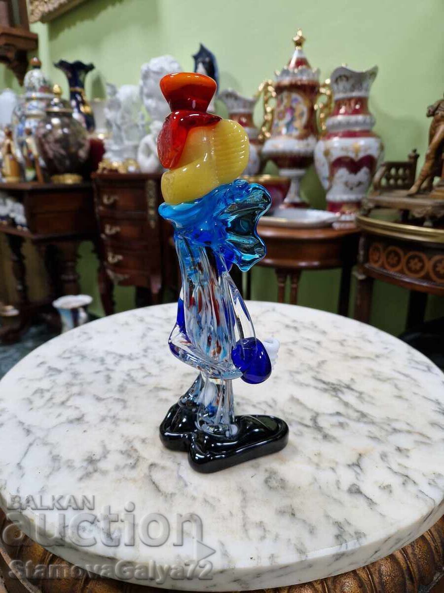 Υπέροχο ιταλικό φιγούρα κλόουν Murano - 5