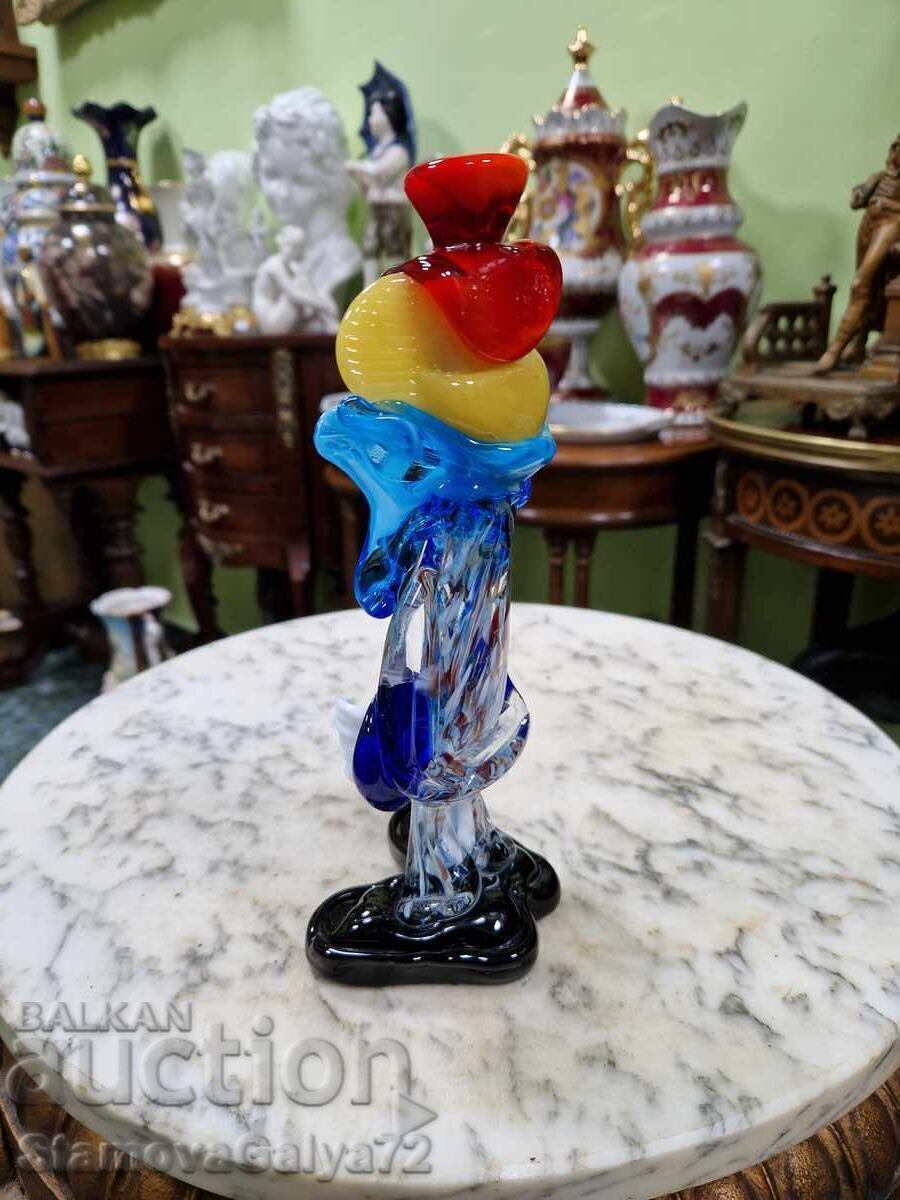 Figurină superbă italiană clovn Murano - 7 Figurină superbă italiană clovn Murano - 7