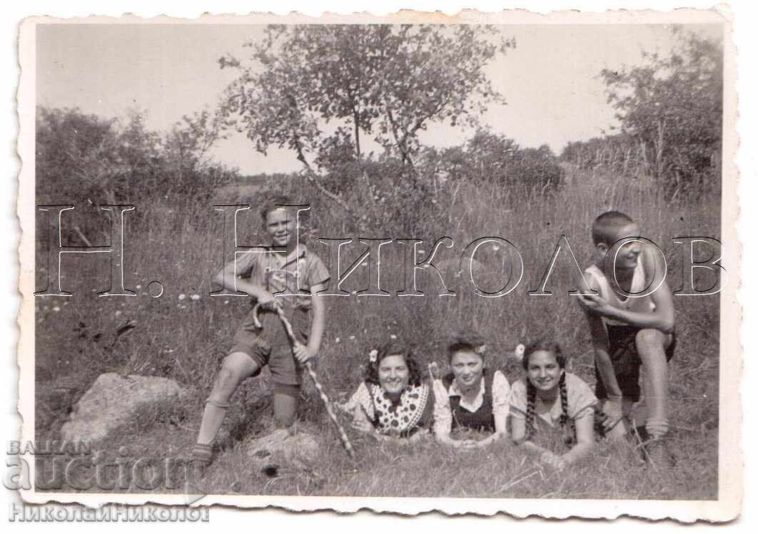 1941 Small Old Photo Sofia Vitosha Near Planinetz Hut D795