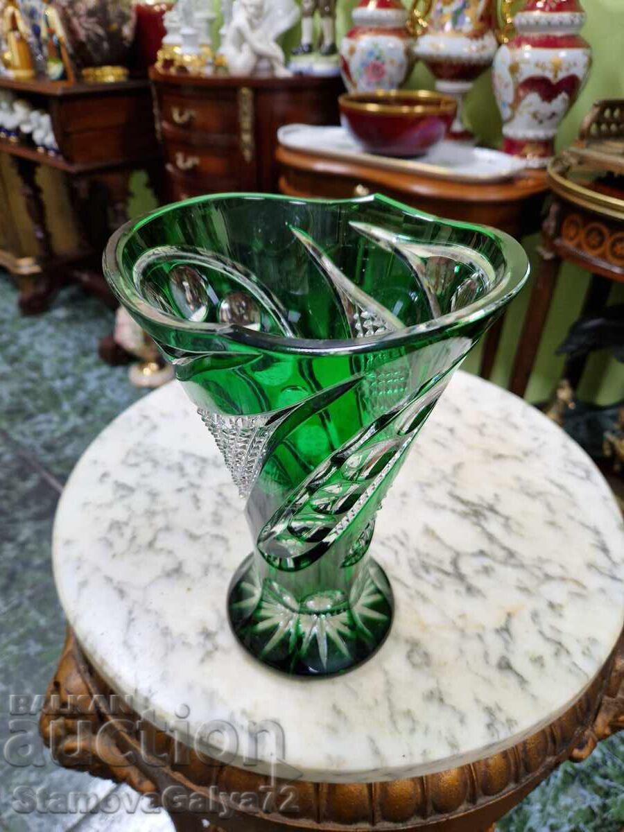 Δημοπρασία Ένα υπέροχο παλιό γερμανικό κρύσταλλο βάζο