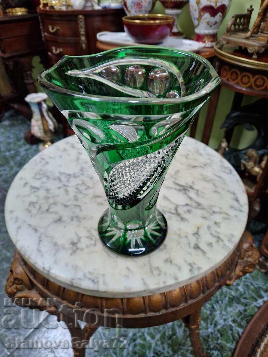 Ένα υπέροχο παλιό γερμανικό κρύσταλλο βάζο - 5