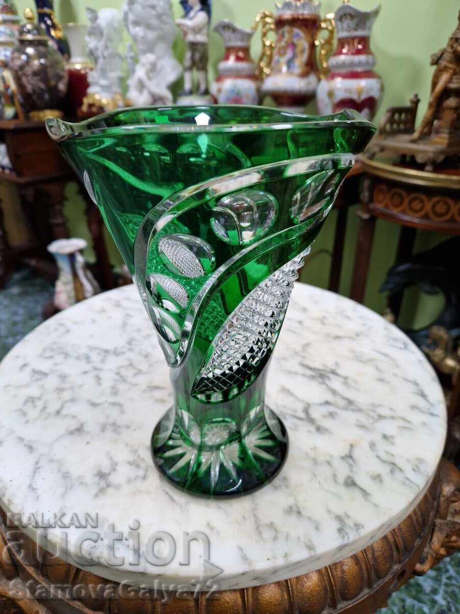 Ένα υπέροχο παλιό γερμανικό κρύσταλλο βάζο - 6