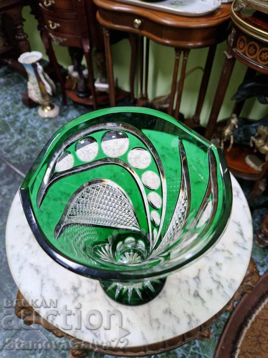 Ένα υπέροχο παλιό γερμανικό κρύσταλλο βάζο - 7