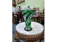 Ένα υπέροχο παλιό γερμανικό κρύσταλλο βάζο