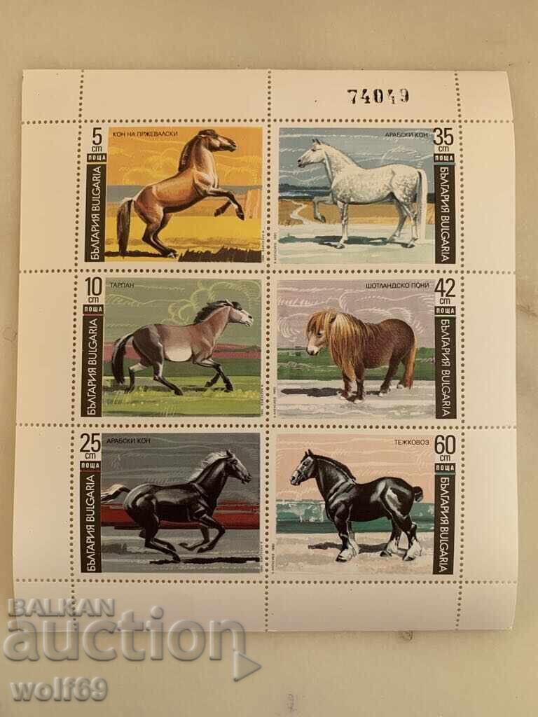 Блок,марка-Коне-1991г. Блок,марка-Коне-1991г.