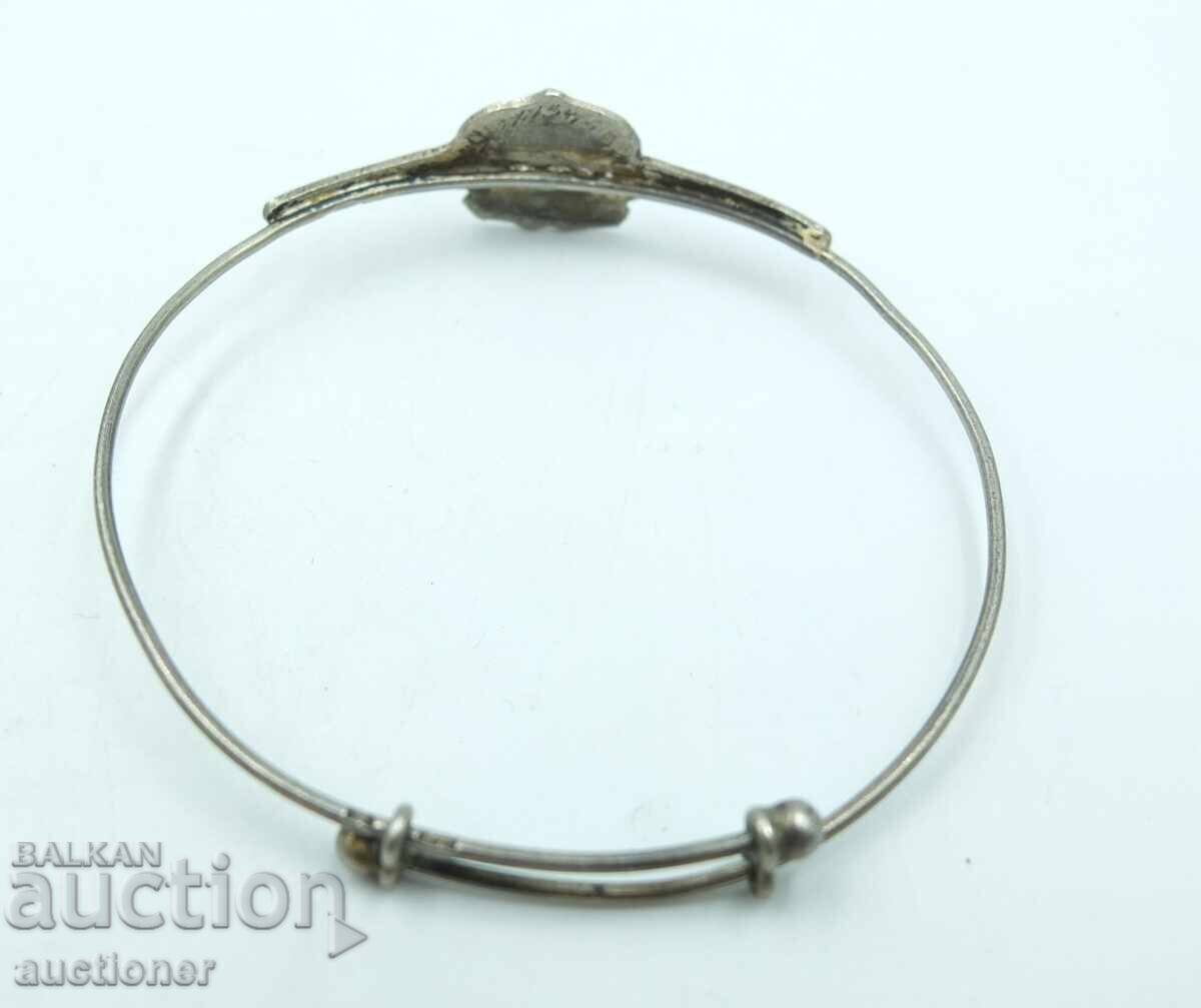 Livrarea Brățară veche de argint frumoasă - Franz Joseph I și Wilhelm II