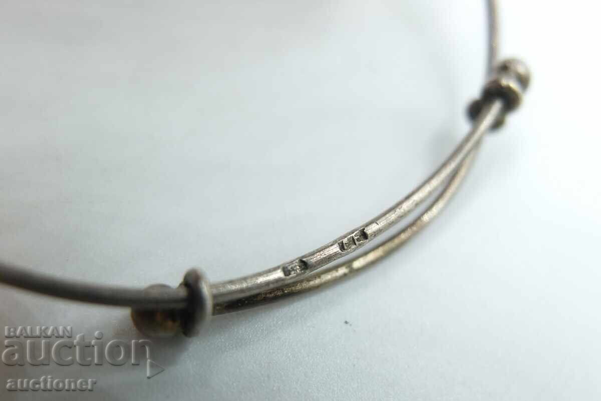 Brățară veche de argint frumoasă - Franz Joseph I și Wilhelm II - 6