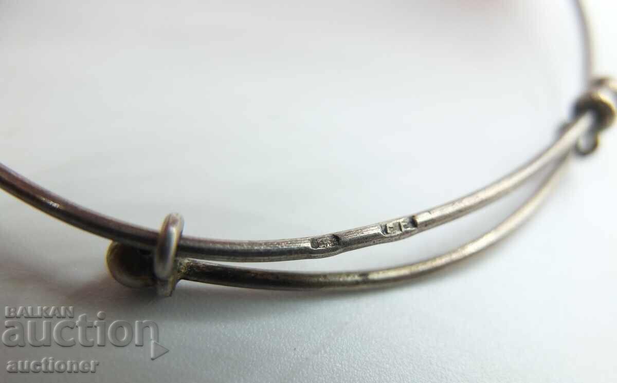 Brățară veche de argint frumoasă - Franz Joseph I și Wilhelm II - 7