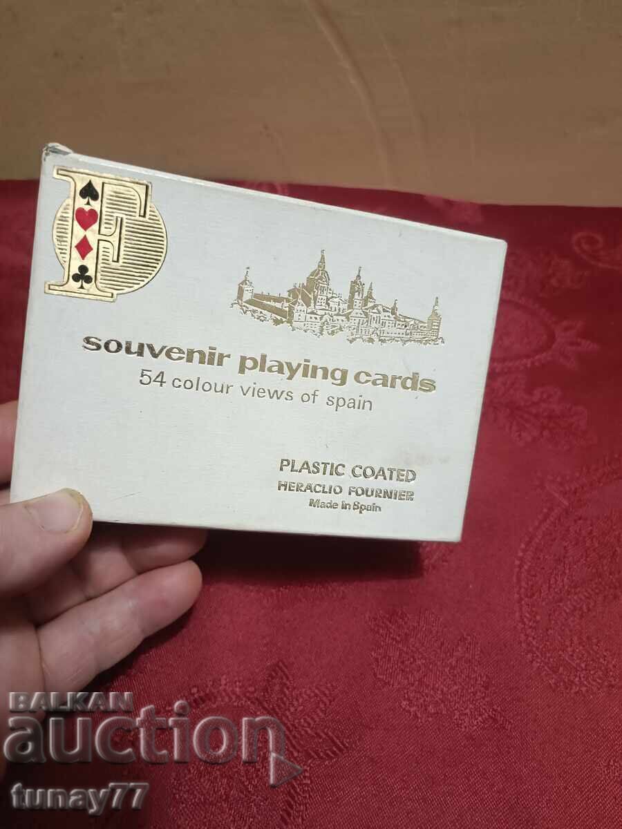 Vintage Heraclio Fournier 54 colored playing cards - 7 Vintage Heraclio Fournier 54 colored playing cards - 7