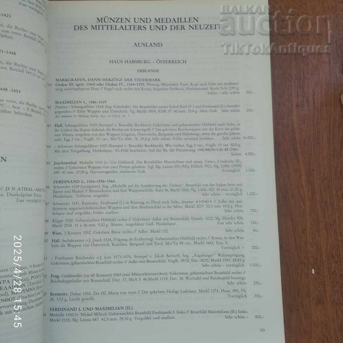 Catalog numismatic Bankhaus cu preț € 22.00 | 43.03 BGN