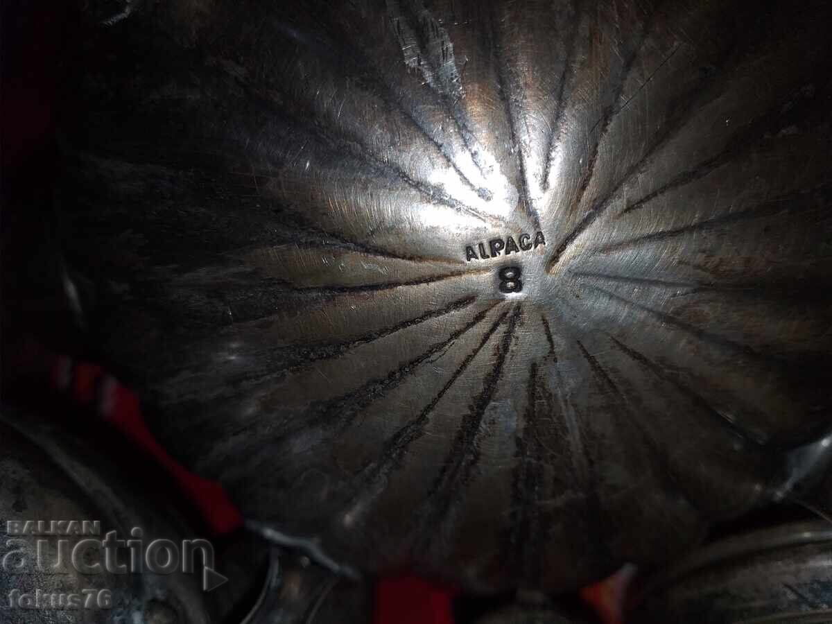 Superb set vechi argintat - Alpaca - 5 piese - 5 Superb set vechi argintat - Alpaca - 5 piese - 5