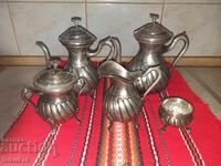 Superb set vechi argintat - Alpaca - 5 piese