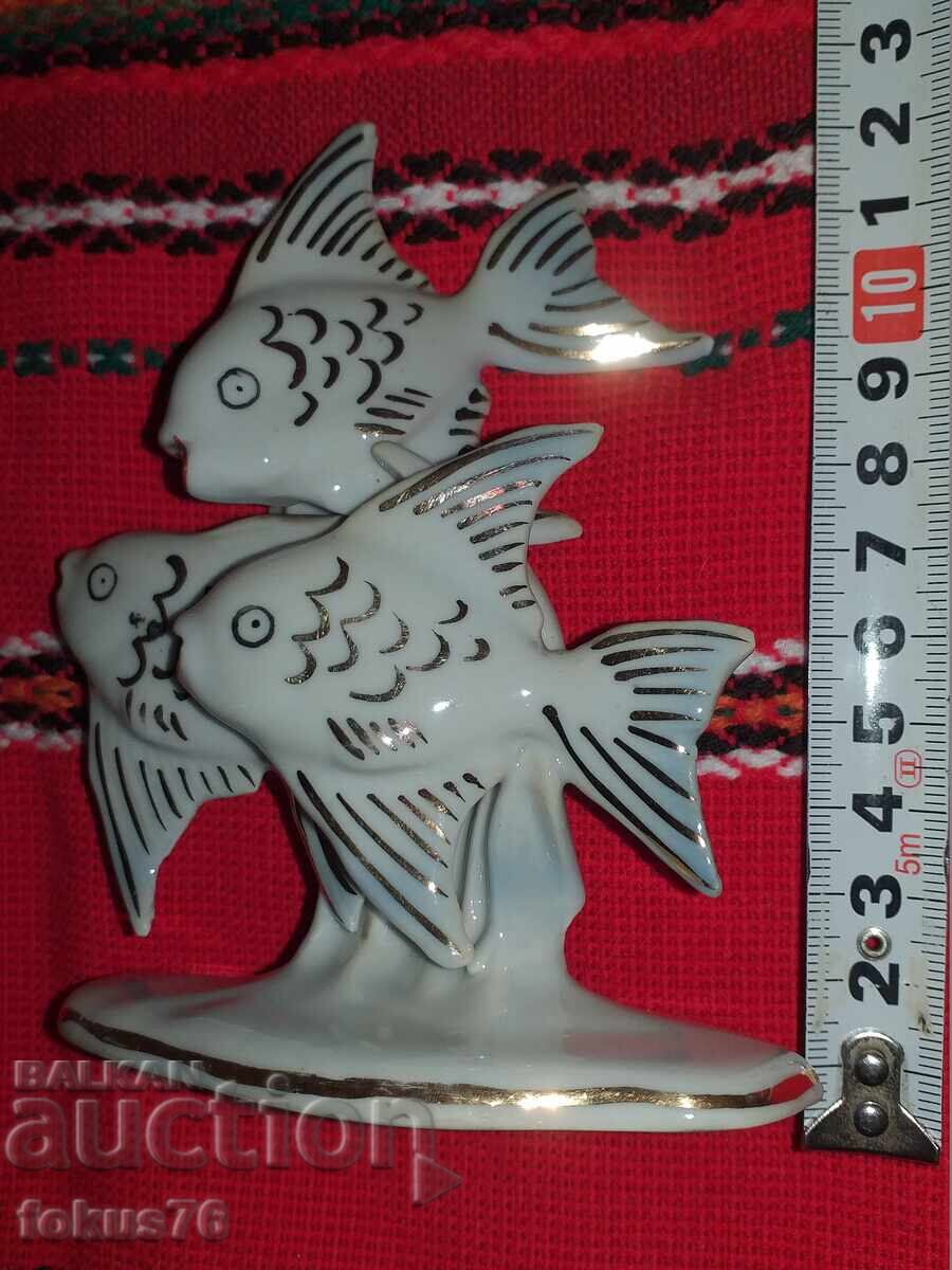 Μοναδικό και πολύ σπάνιο ειδώλιο ψαριού - πορσελάνη - 5 Μοναδικό και πολύ σπάνιο ειδώλιο ψαριού - πορσελάνη - 5