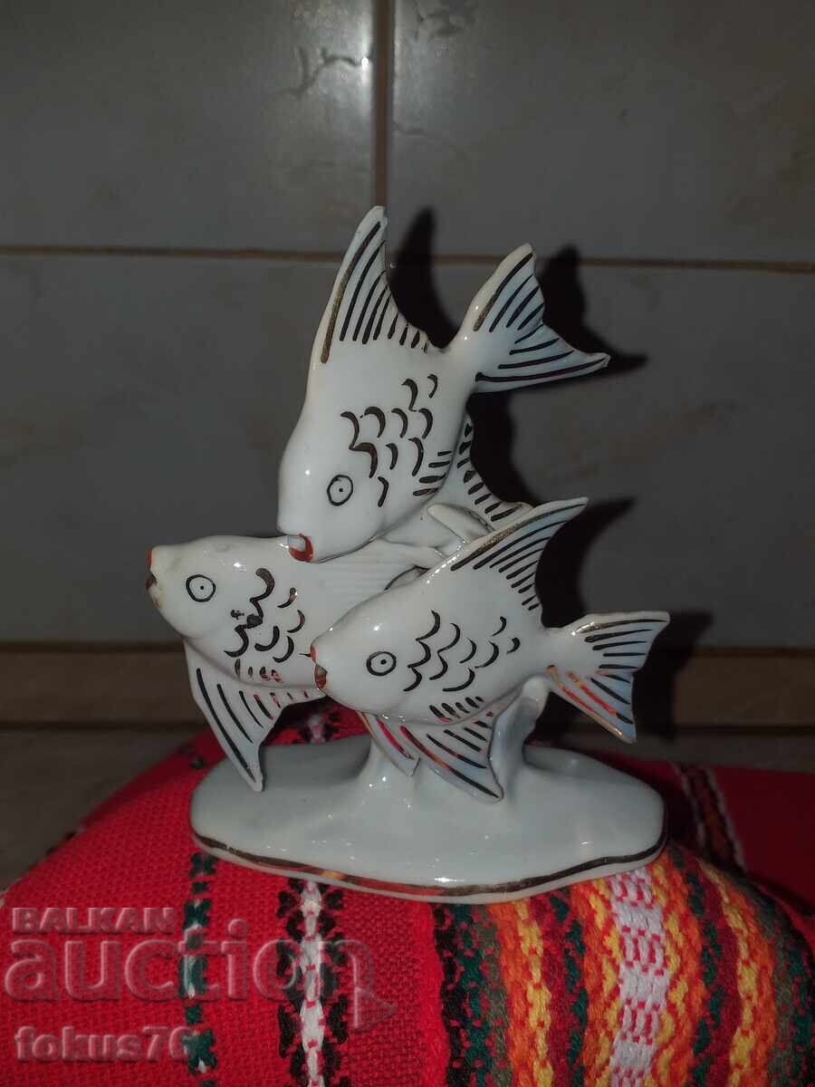 Μοναδικό και πολύ σπάνιο ειδώλιο ψαριού - πορσελάνη Μοναδικό και πολύ σπάνιο ειδώλιο ψαριού - πορσελάνη