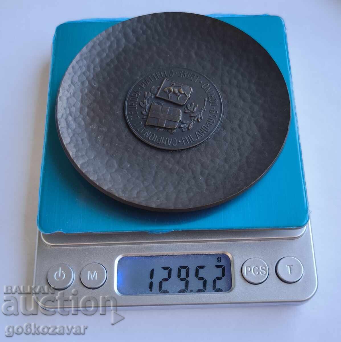 Παράδοση Παλαιό χάλκινο διακοσμητικό τοίχου 1959 Μιλάνο Τορίνο!