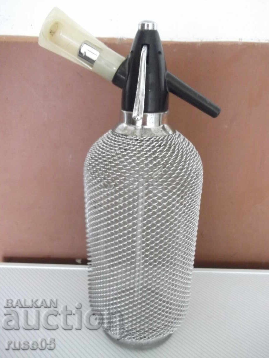 Шише за газирана вода ( сода ) с метална оплетка Шише за газирана вода ( сода ) с метална оплетка