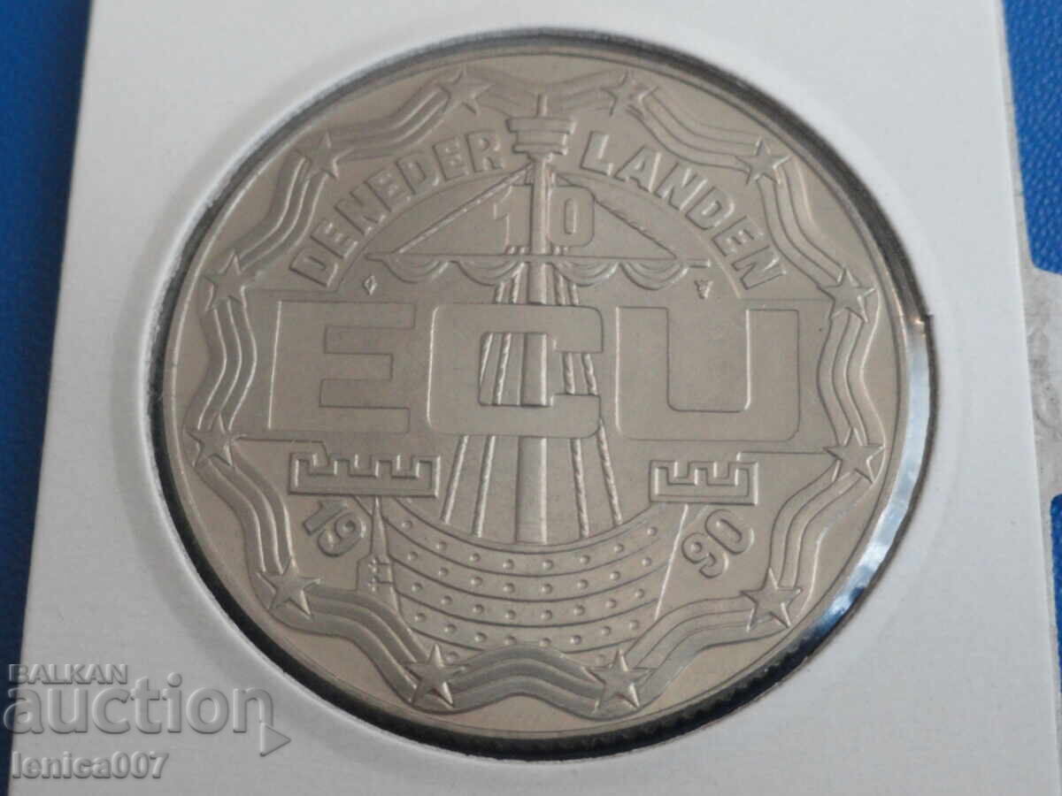 Netherlands 1990 - 10 ECU "650th Anniversary of G. Groote" with price € 8.30 | 16.23 BGN
