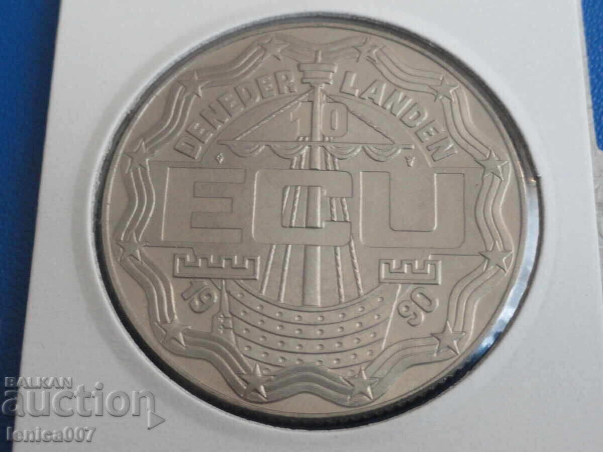 Netherlands 1990 - 10 ECU "650th Anniversary of G. Groote" - 6