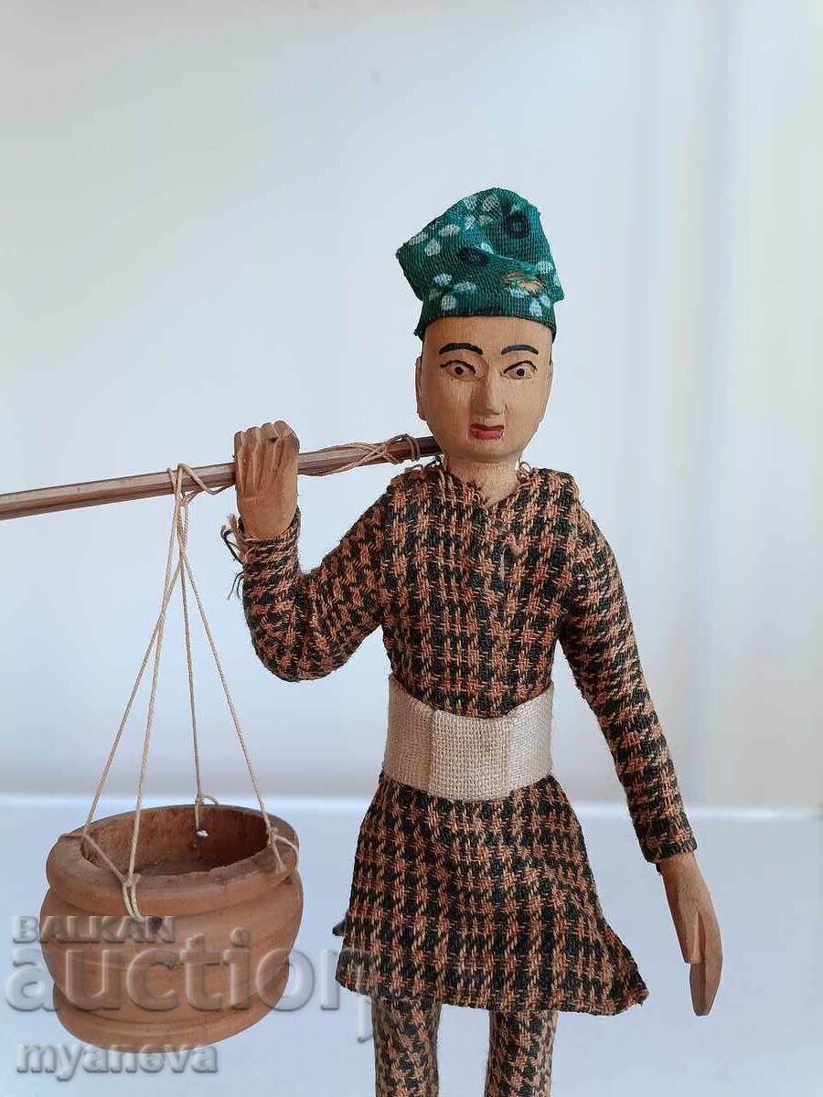 Δημοπρασία Vintage παραδοσιακή ξυλογλυπτική αγρότη από το Κατμαντού Νεπάλ