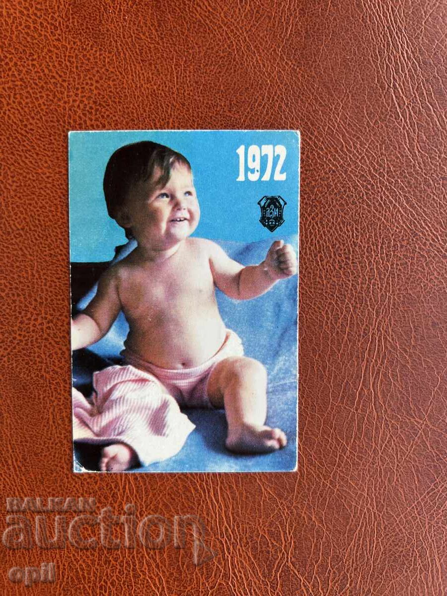 Calendar DZІ 1972 Calendar DZІ 1972