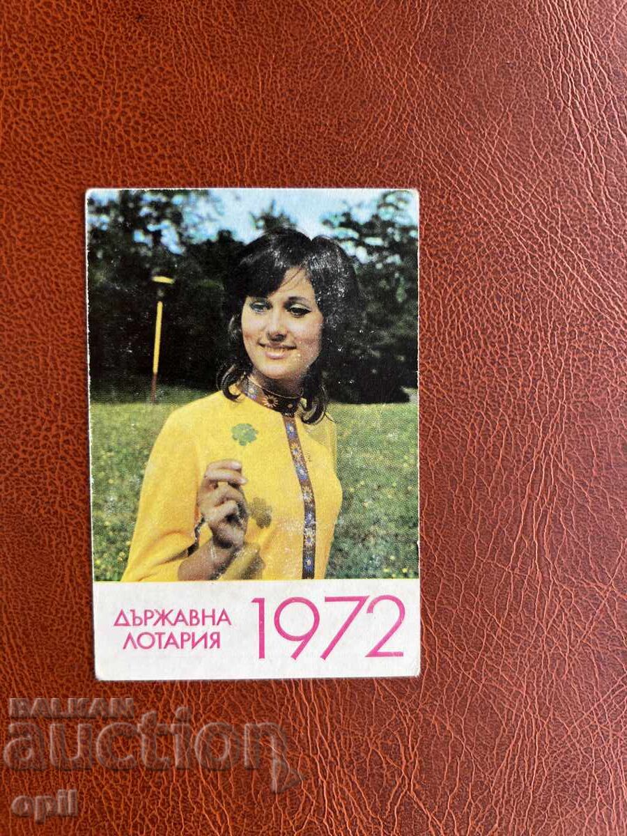 1972 State Lottery Calendar 1972 State Lottery Calendar