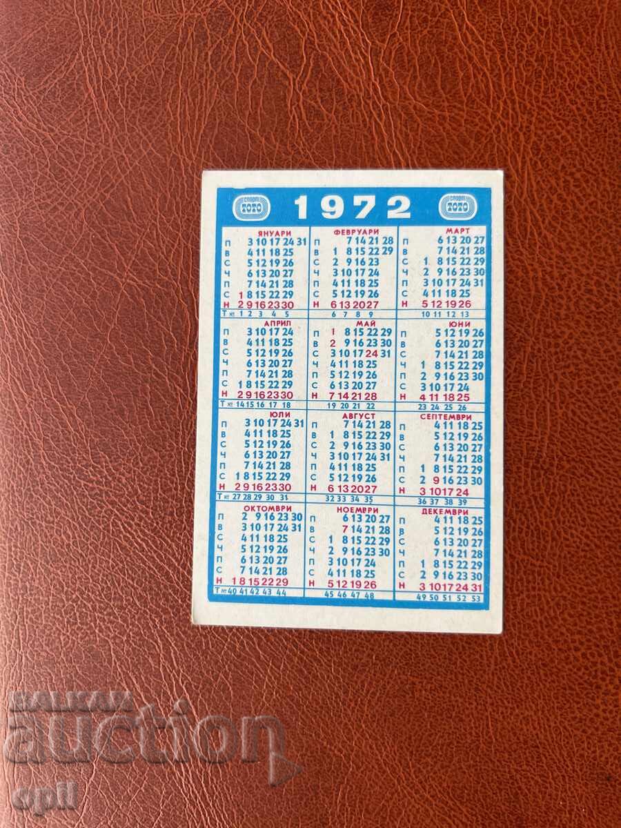 Calendar Sport Toto 1972 cu preț 0.70 BGN | € 0.36 Calendar Sport Toto 1972 cu preț 0.70 BGN | € 0.36