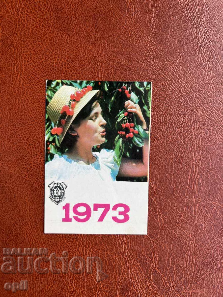 Calendar DZІ 1972 Calendar DZІ 1972