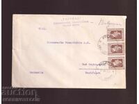 BULGARIA TRAVELLED ENVELOPE RUSE GERMANY 1930 FIRM 2 x 3 BORIS