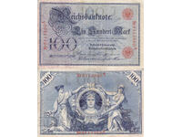 tino37 - GERMANY - 100 MARKS /RED SEAL/ - 1908 - VF