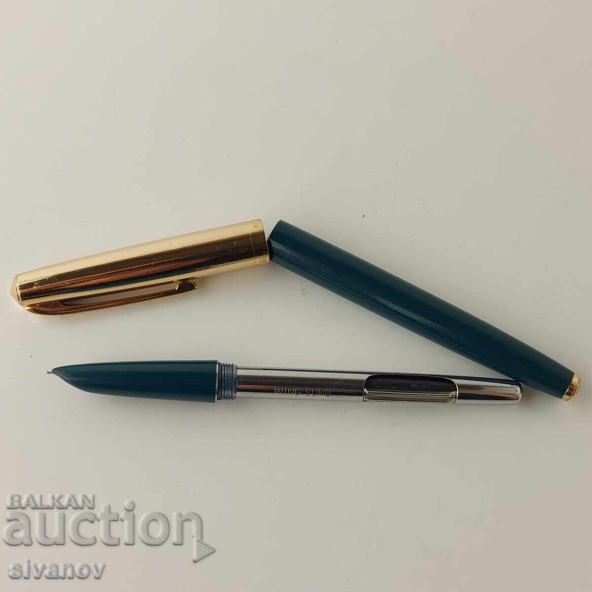 Ενδιαφέρον παλιό στυλό Wing Sung #5826 - 6 Ενδιαφέρον παλιό στυλό Wing Sung #5826 - 6