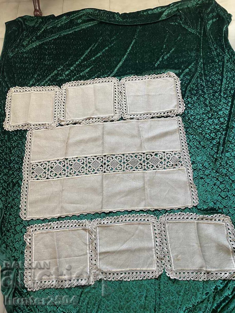 Σετ σερβιρίσματος, τραπεζομάντηλο, λινά