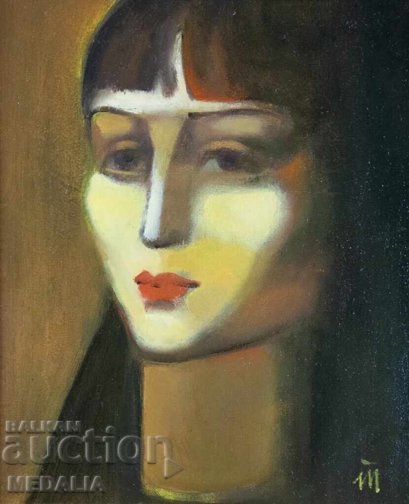 Τόμα Τριφόνοφσκι - "Πορτρέτο" - ελαιογραφία - υπογεγραμμένο